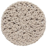 2 onderzetters geknoopt zandgrey